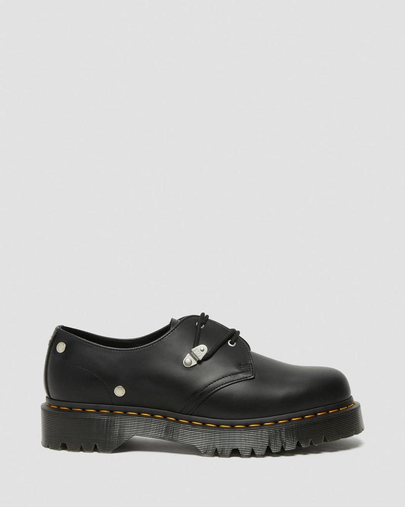 Zapatos Oxford Dr Martens 1461 Bex Stud Cuero Hombre Negros | MX 226XYU